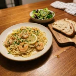 One-Pot Lemon Garlic Shrimp Pasta