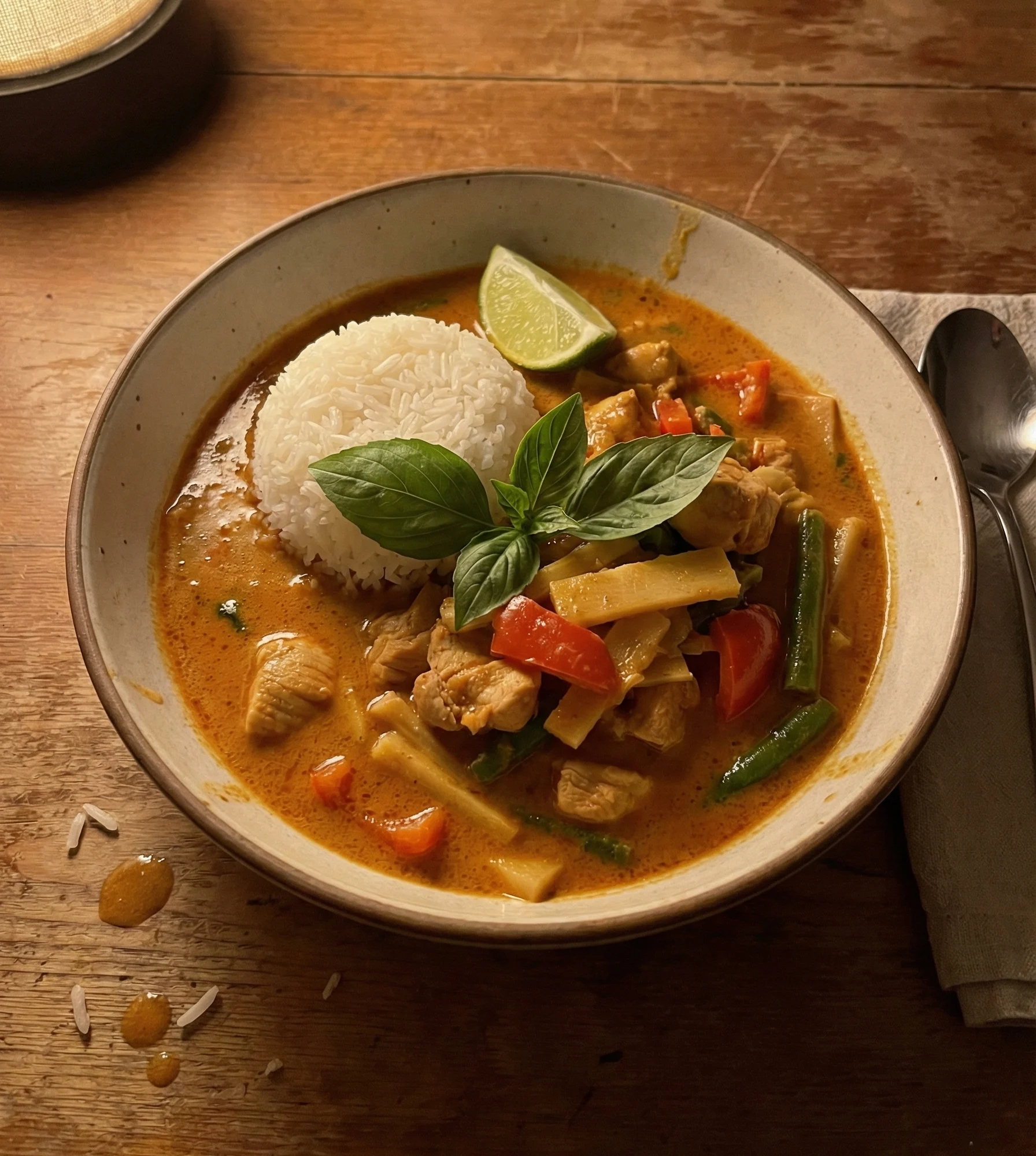 Thai Red Curry Chicken Bowls