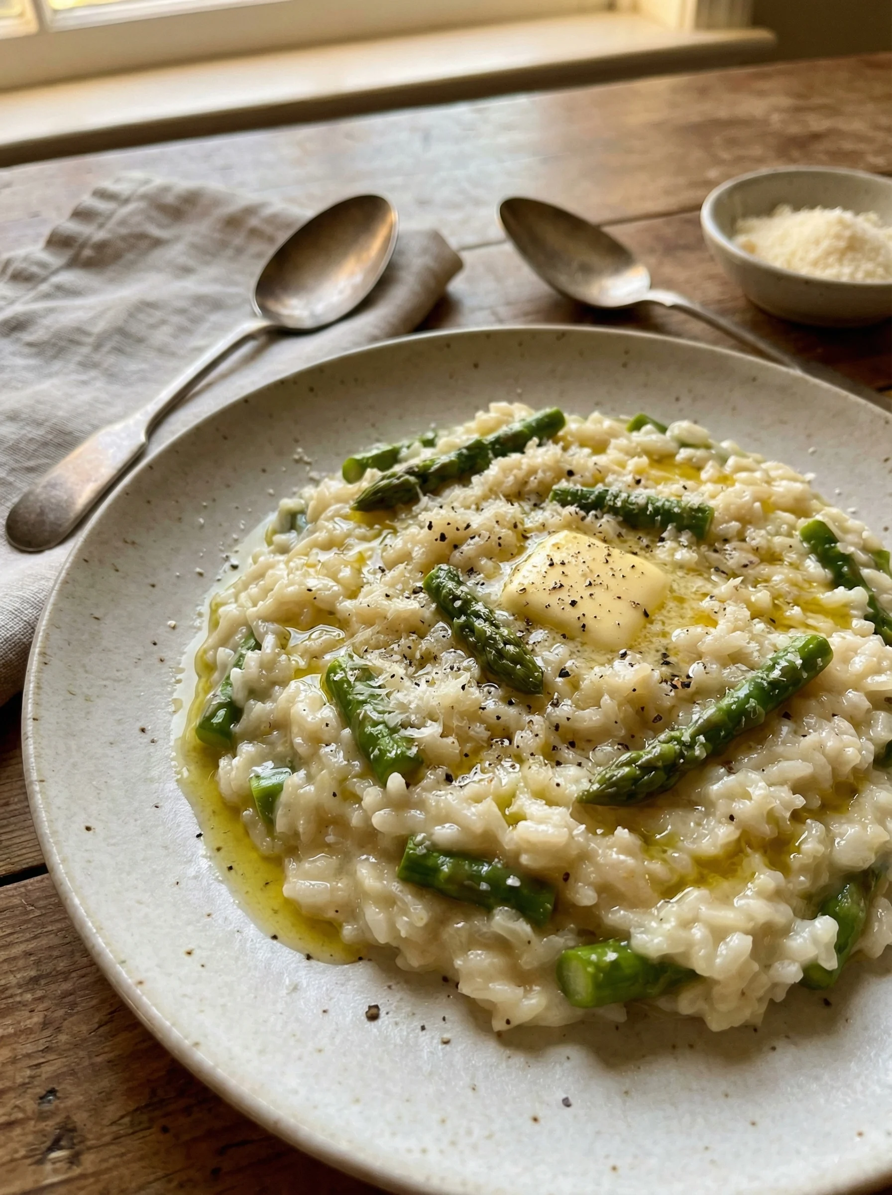Creamy Asparagus Risotto