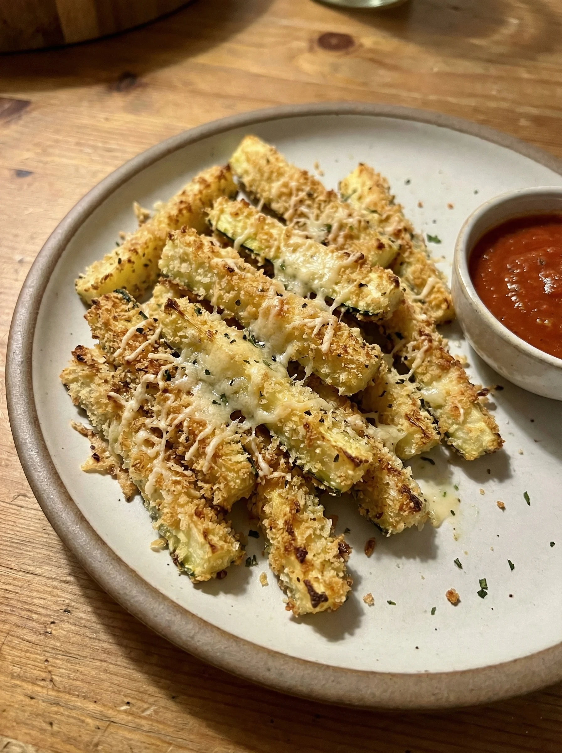 Parmesan Crusted Zucchini Fries