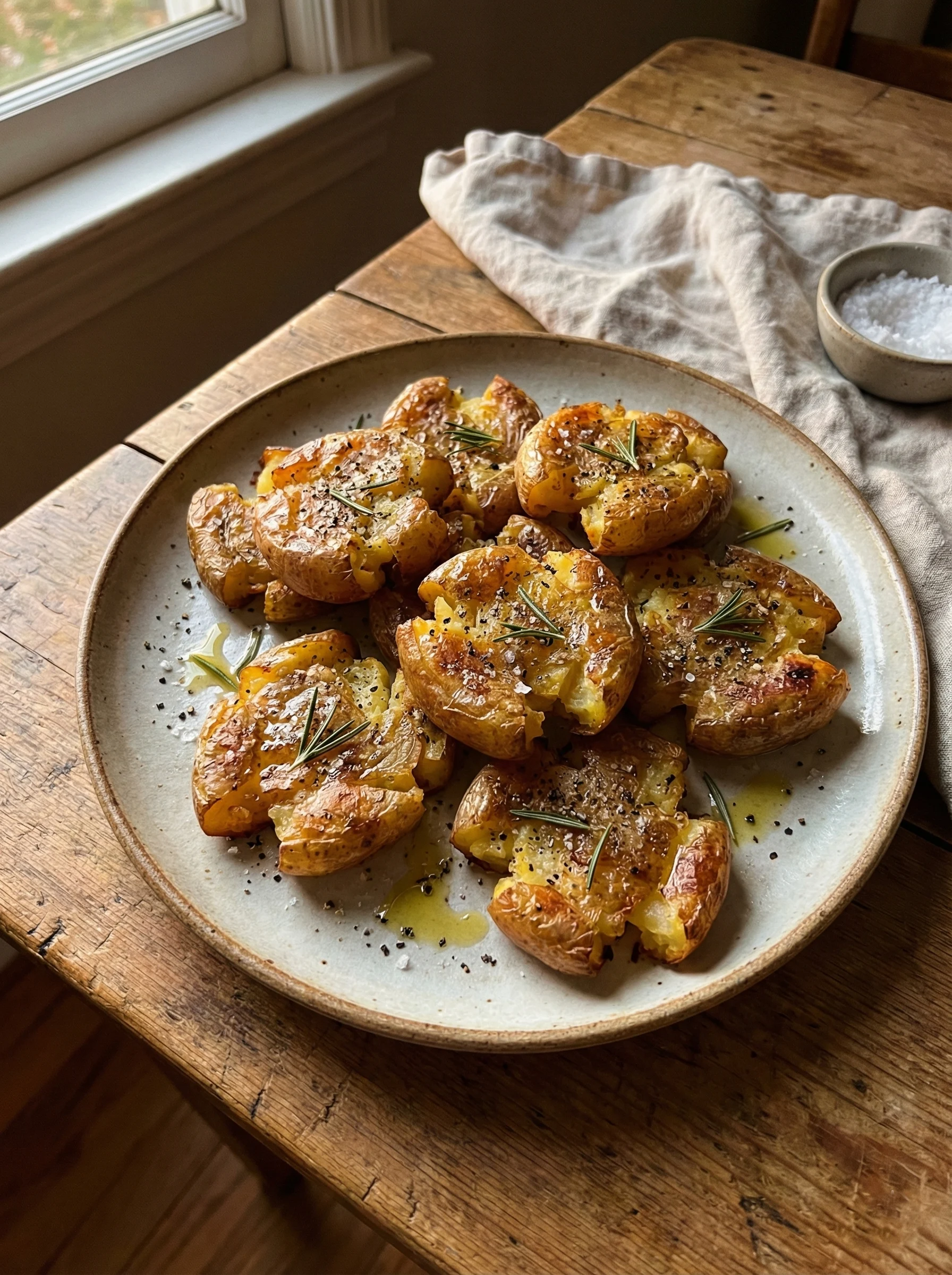 Crispy Smashed Red Potatoes