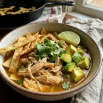 Chicken Tortilla Soup with Avocado