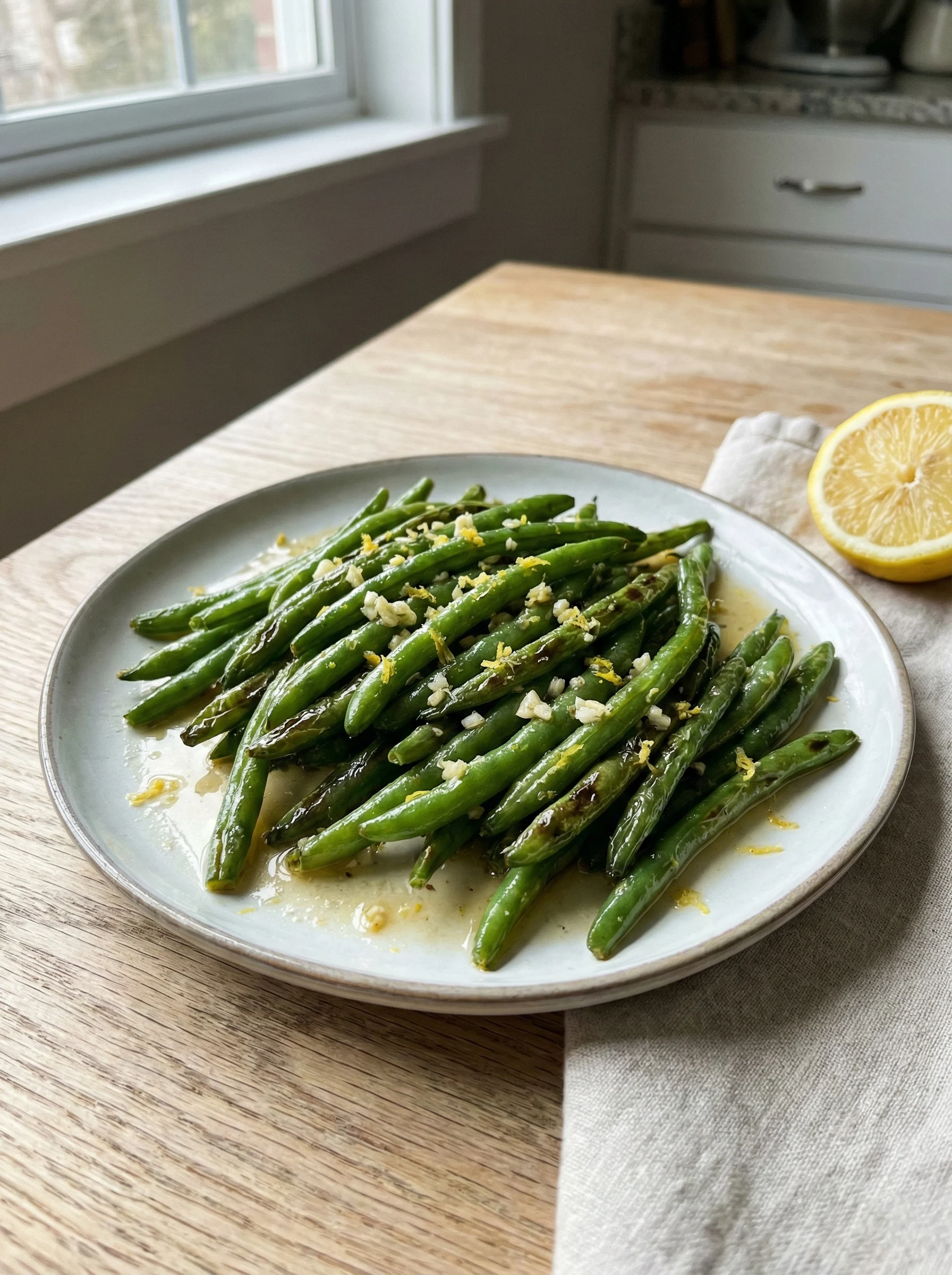 Sautéed Green Beans with Garlic