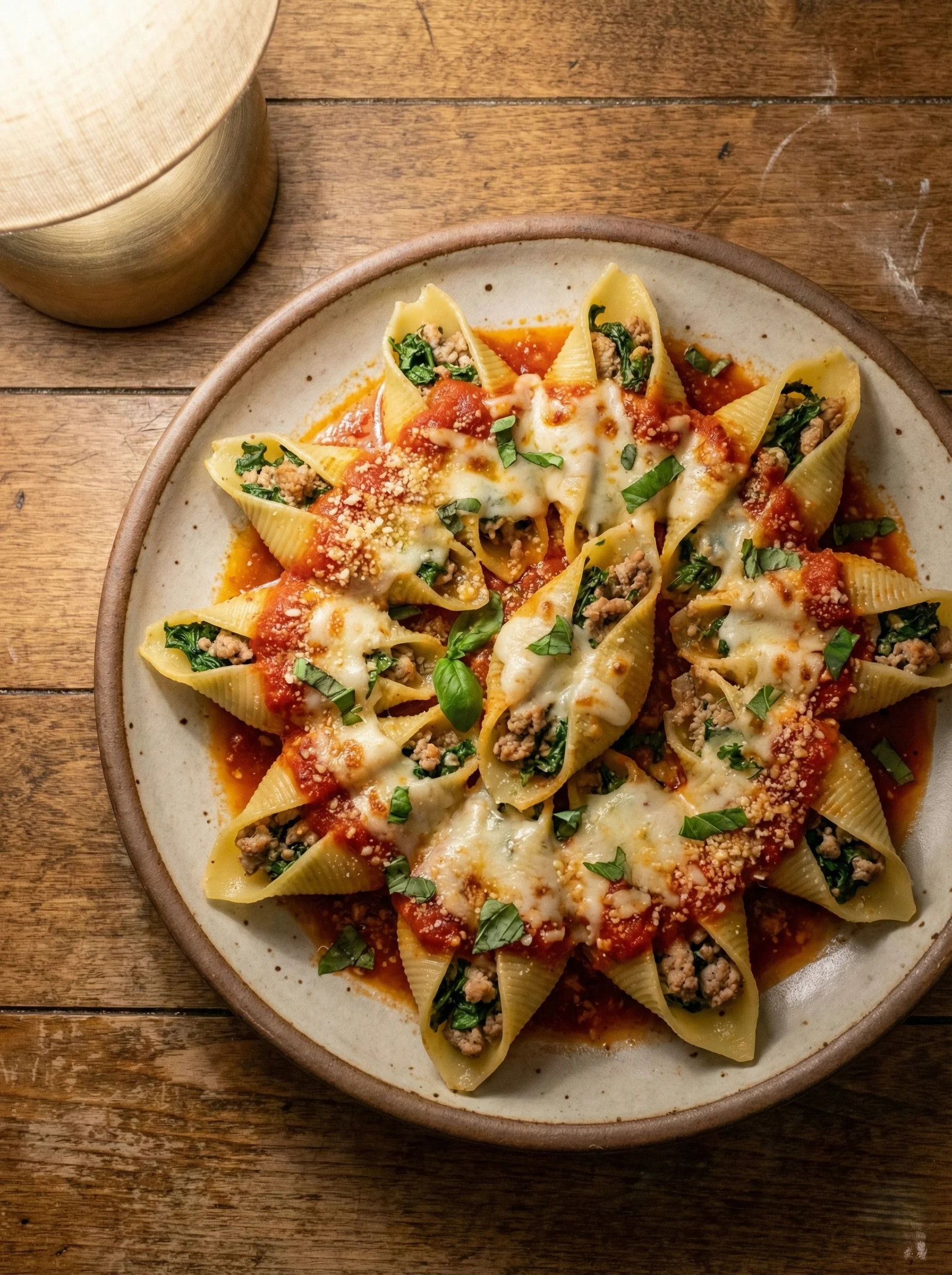 Turkey and Spinach Stuffed Shells