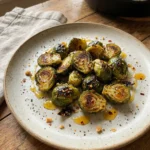 Roasted Brussels Sprouts with Hot Honey