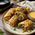 Philly Cheesesteak Egg Rolls