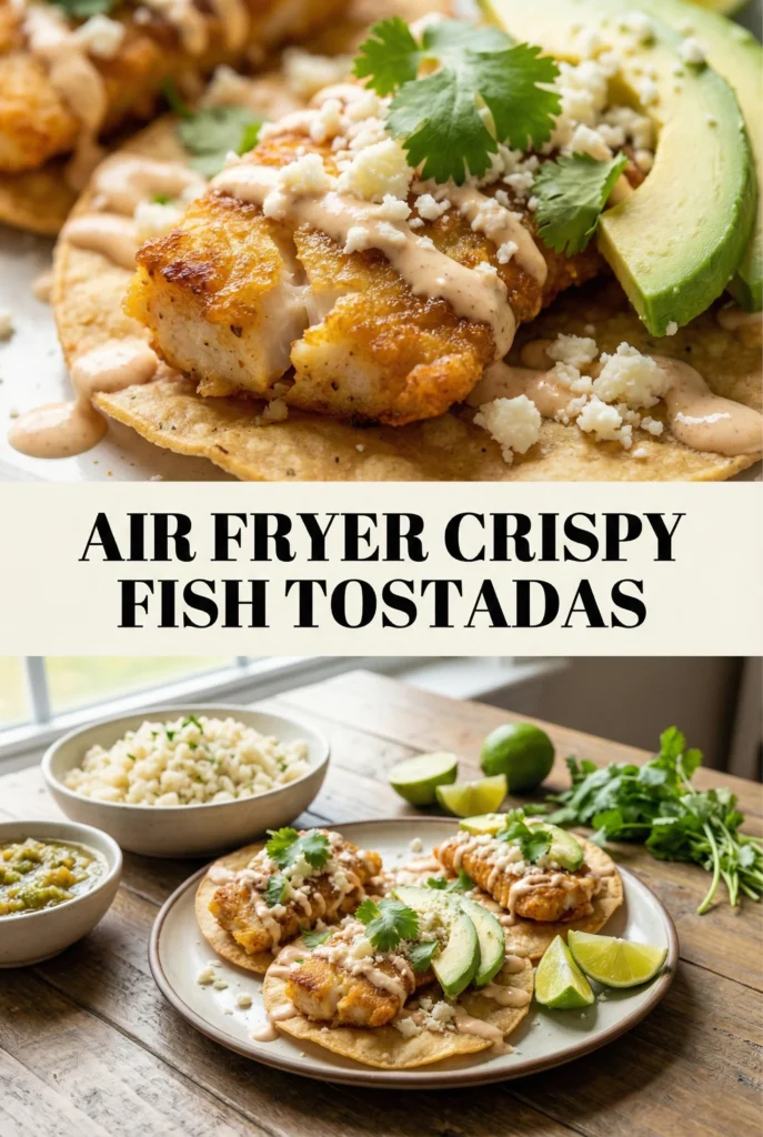 Air Fryer Crispy Fish Tostadas