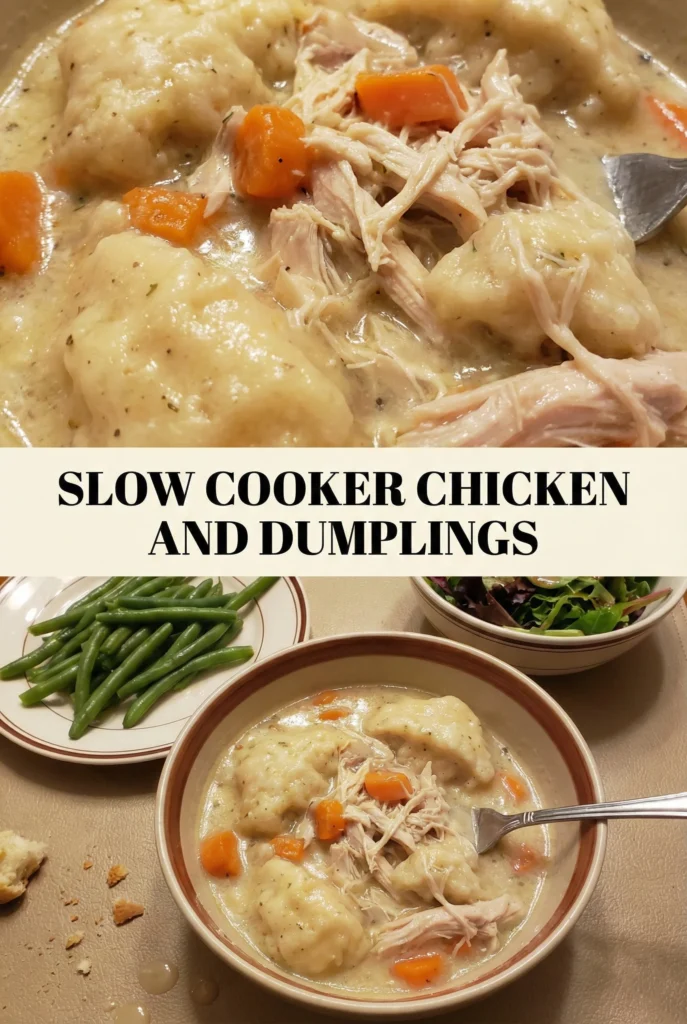Slow Cooker Chicken and Dumplings