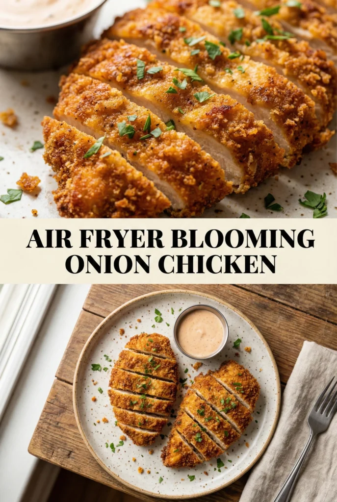 Air Fryer "Blooming" Onion Chicken