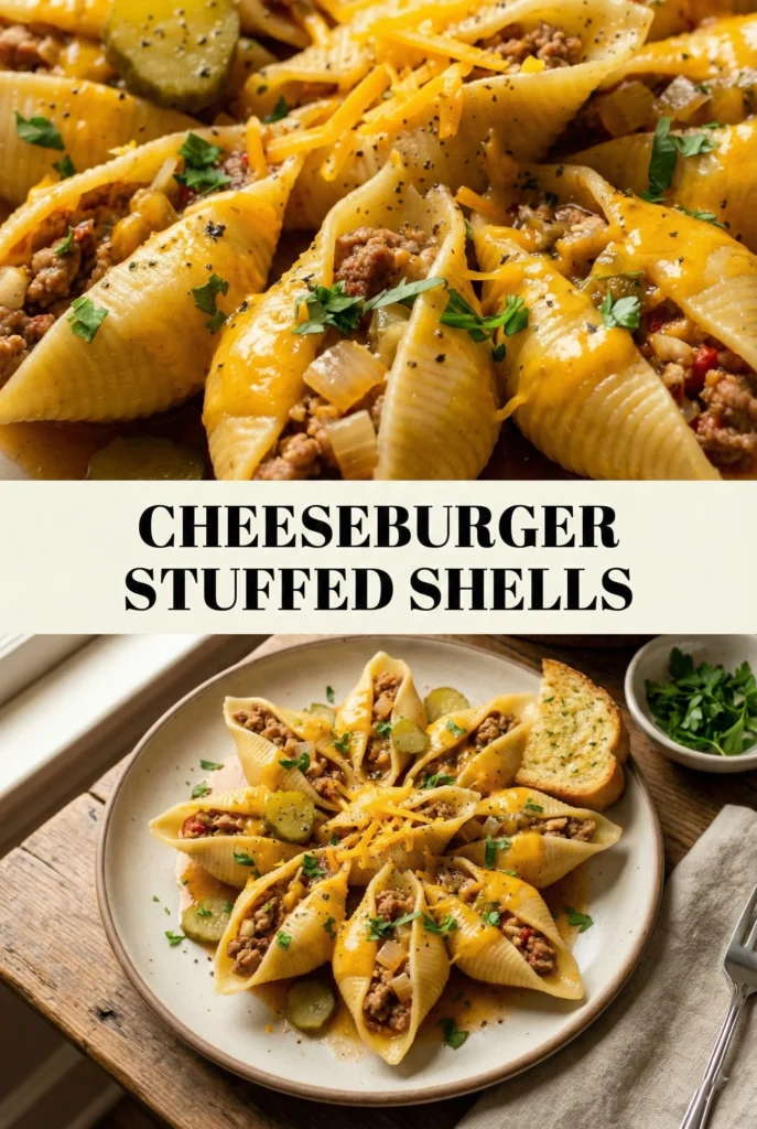 Cheeseburger Stuffed Shells