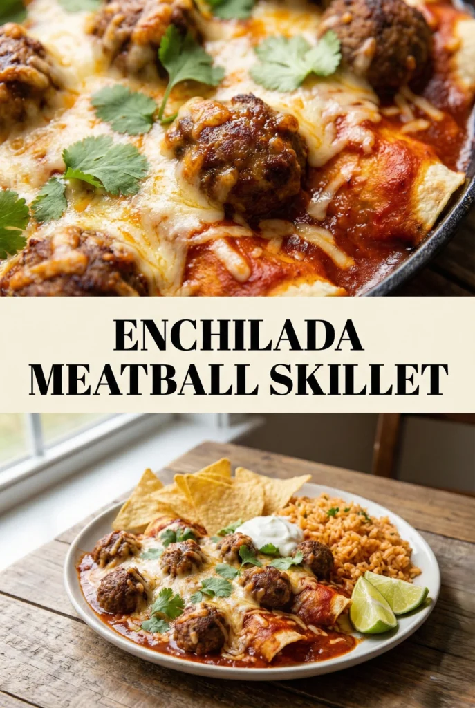 Enchilada Meatball Skillet