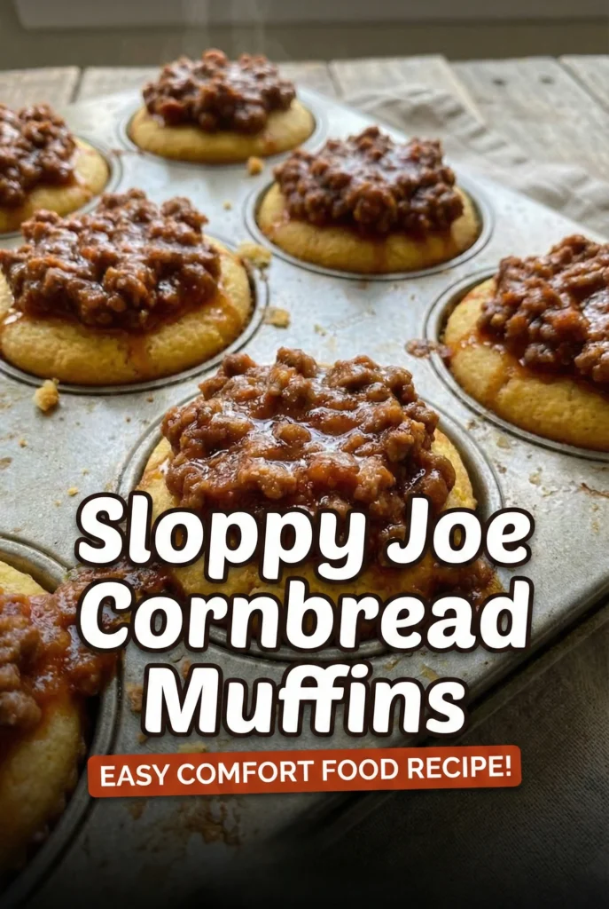 Sloppy Joe Cornbread Muffins