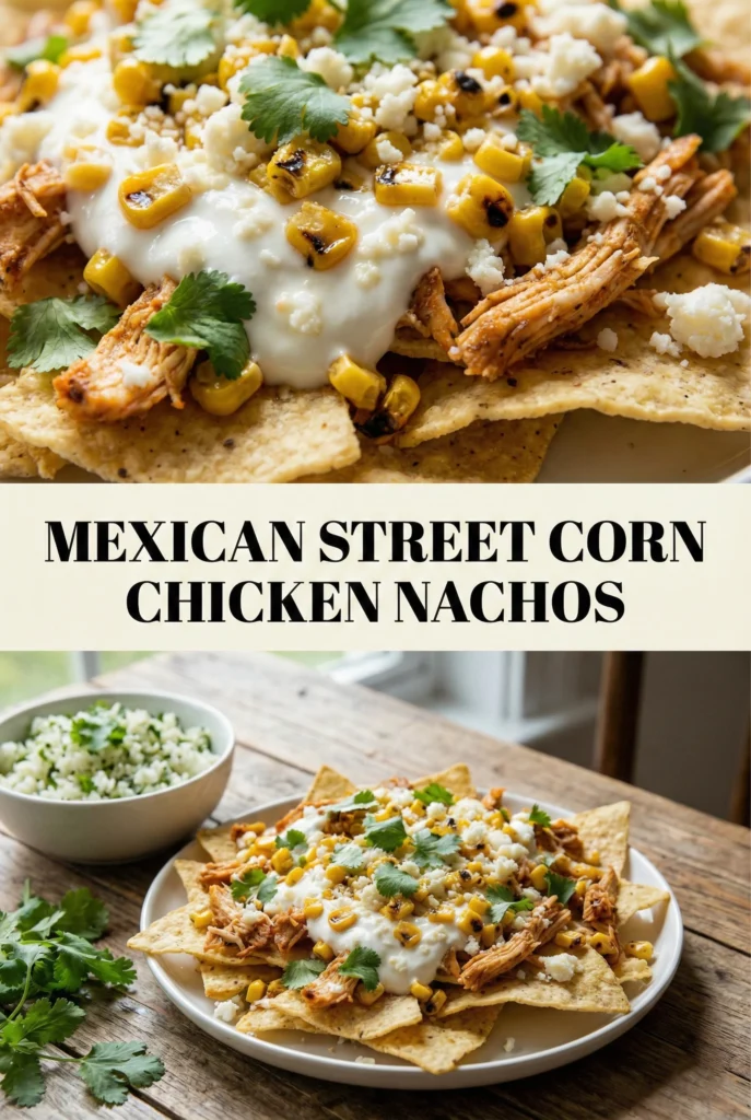 Mexican Street Corn Chicken Nachos
