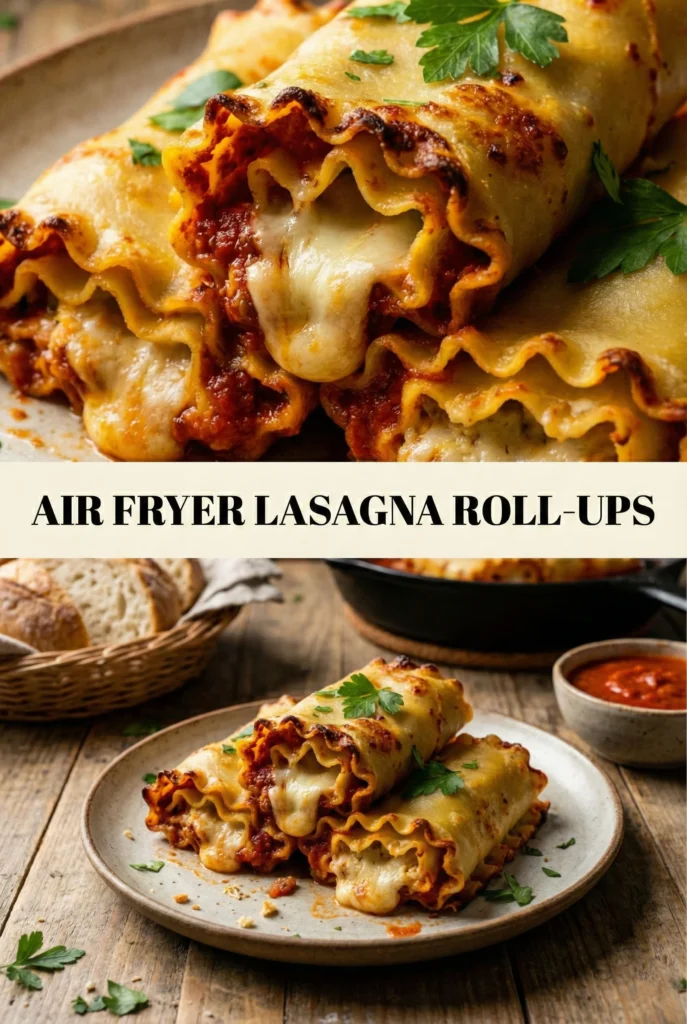 Air Fryer Lasagna Roll-Ups
