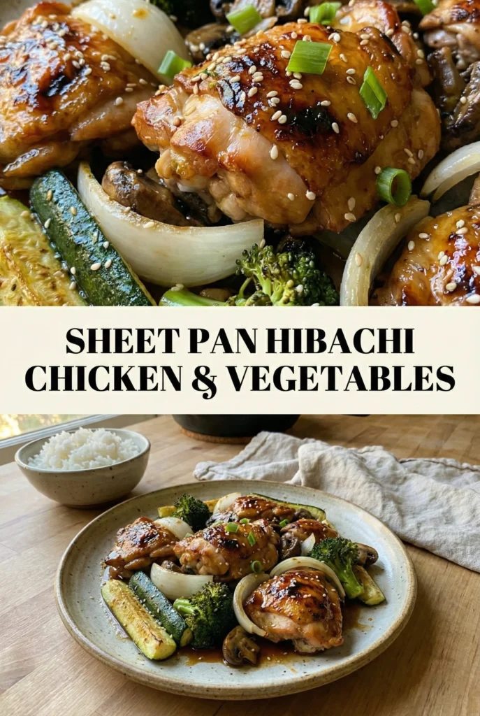 Sheet Pan Hibachi Chicken and Vegetables