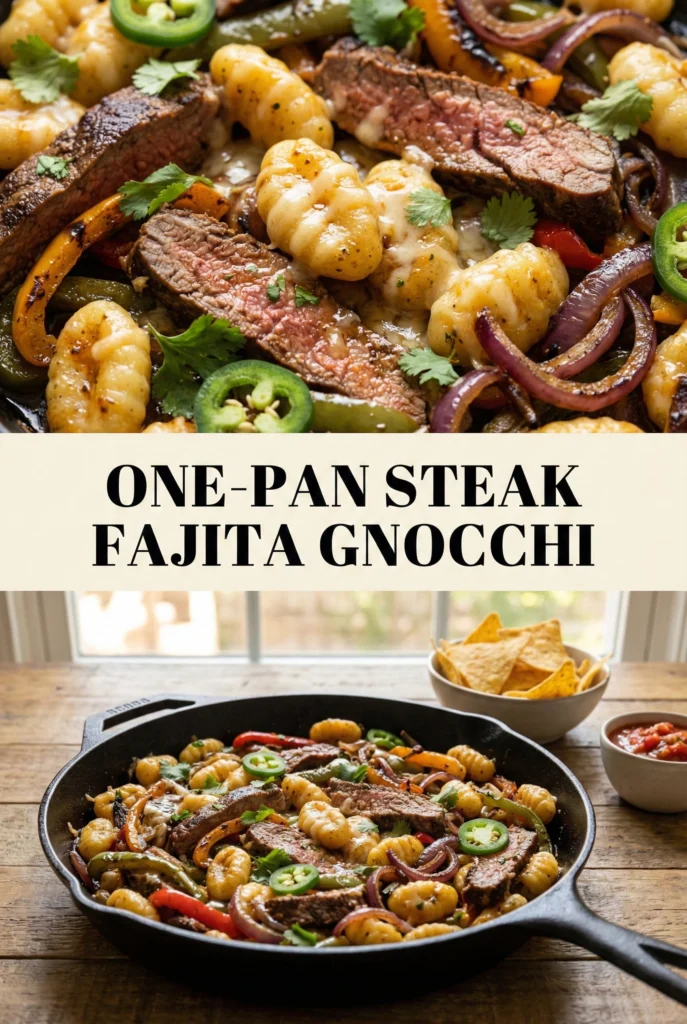 One-Pan Steak Fajita Gnocchi
