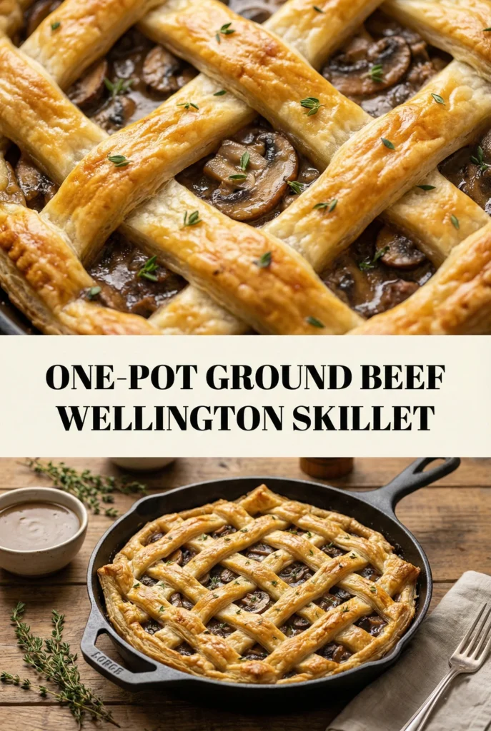 One-Pot Ground Beef Wellington Skillet