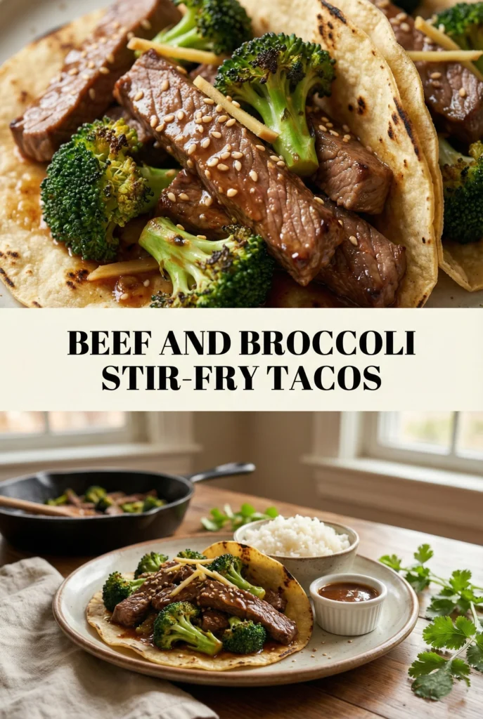 Beef and Broccoli Stir-Fry Tacos