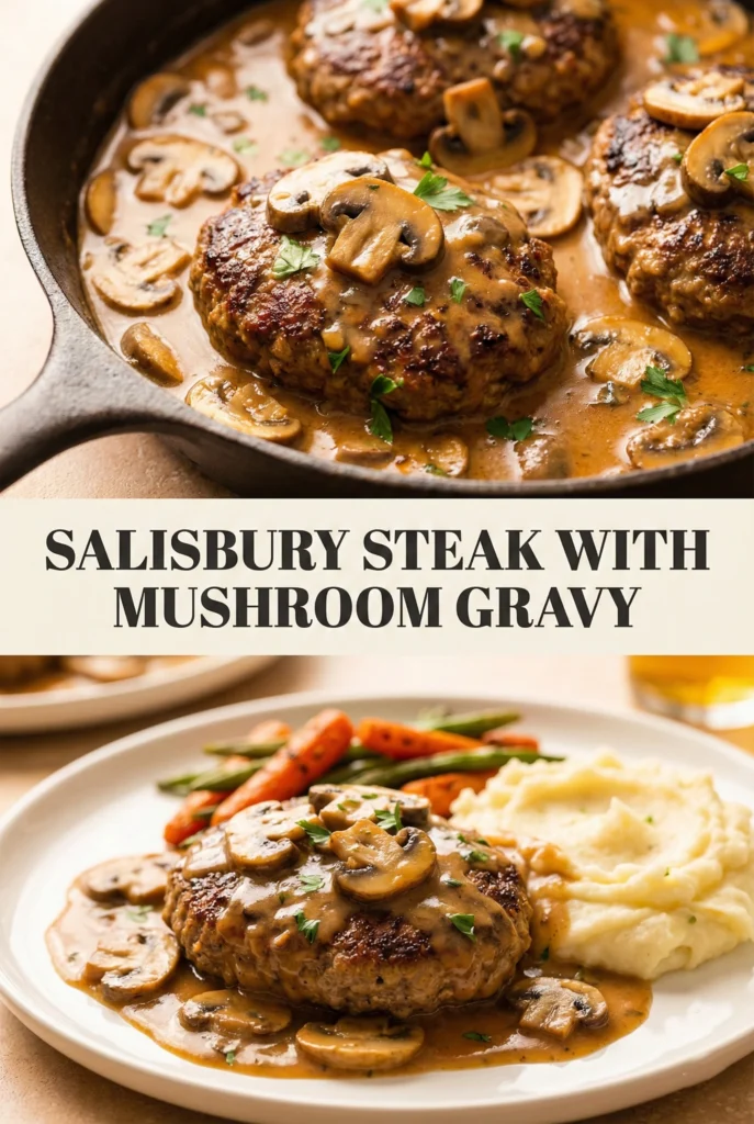 Salisbury Steak with Mushroom Gravy