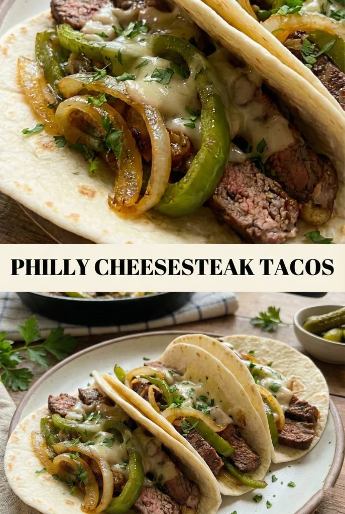 Philly Cheesesteak Tacos
