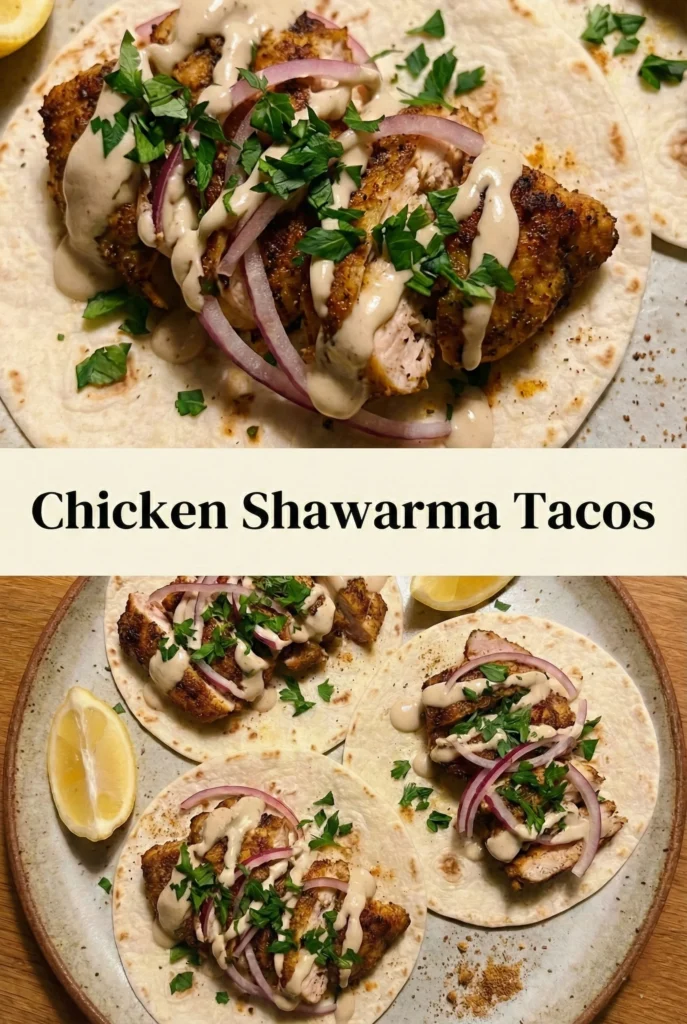 Chicken Shawarma Tacos