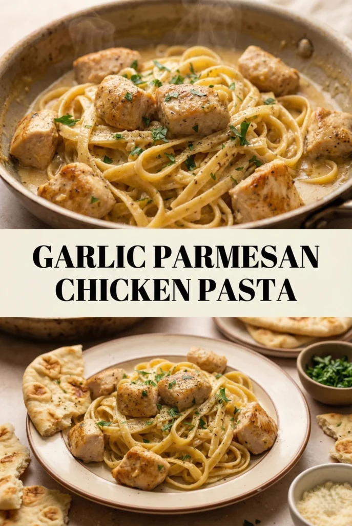 Garlic Parmesan Chicken Pasta