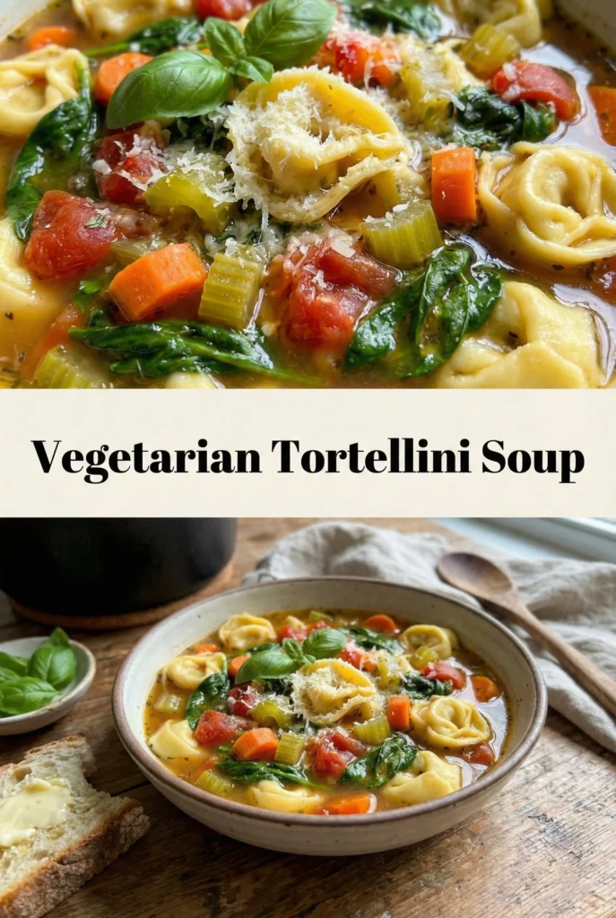 Vegetarian Tortellini Soup