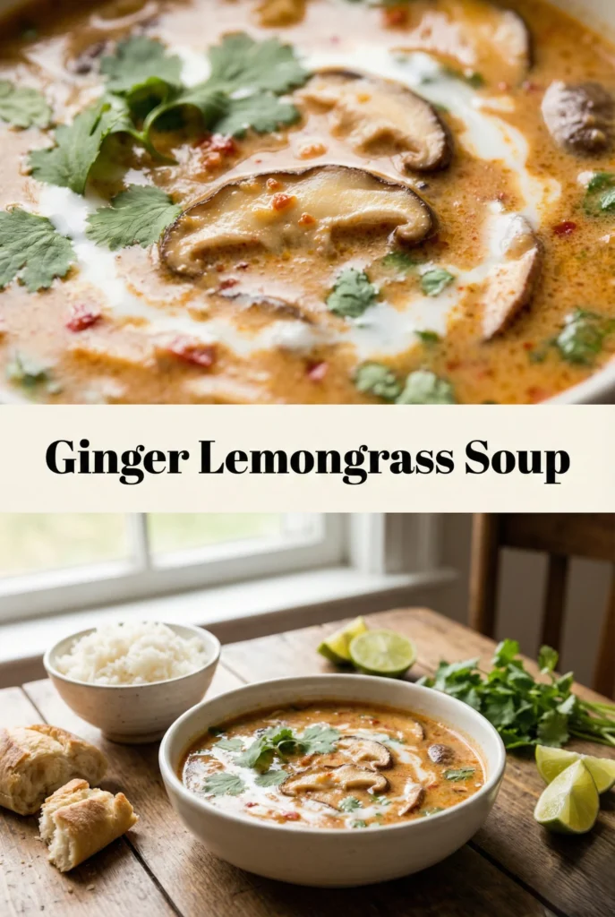 Ginger Lemongrass Soup (Coconut Milk)