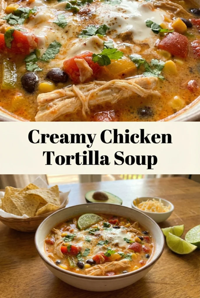 Creamy Chicken Tortilla Soup