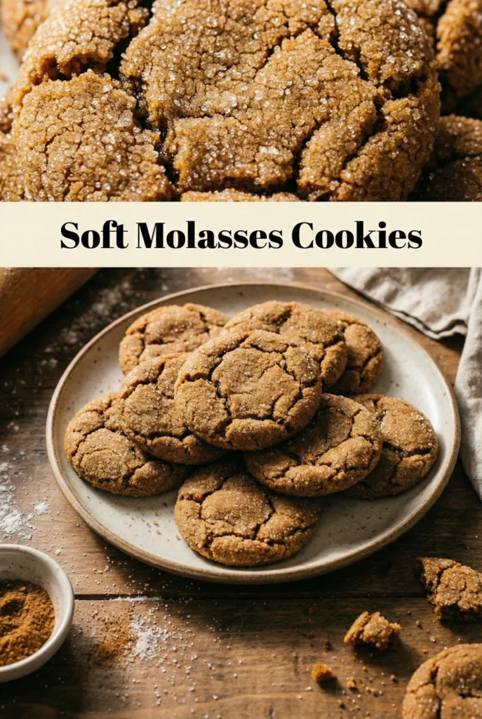 Soft Molasses Cookies