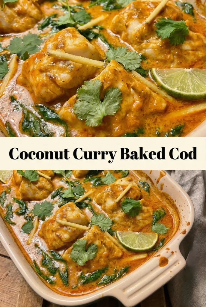 Coconut Curry Baked Cod