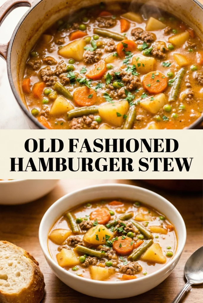 Old Fashioned Hamburger Stew