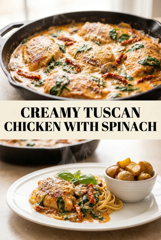 Creamy Tuscan Chicken with Spinach