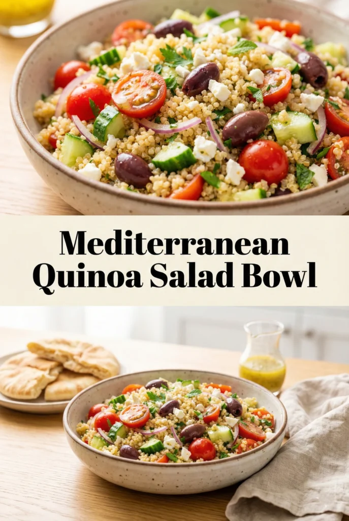 Mediterranean Quinoa Salad Bowl