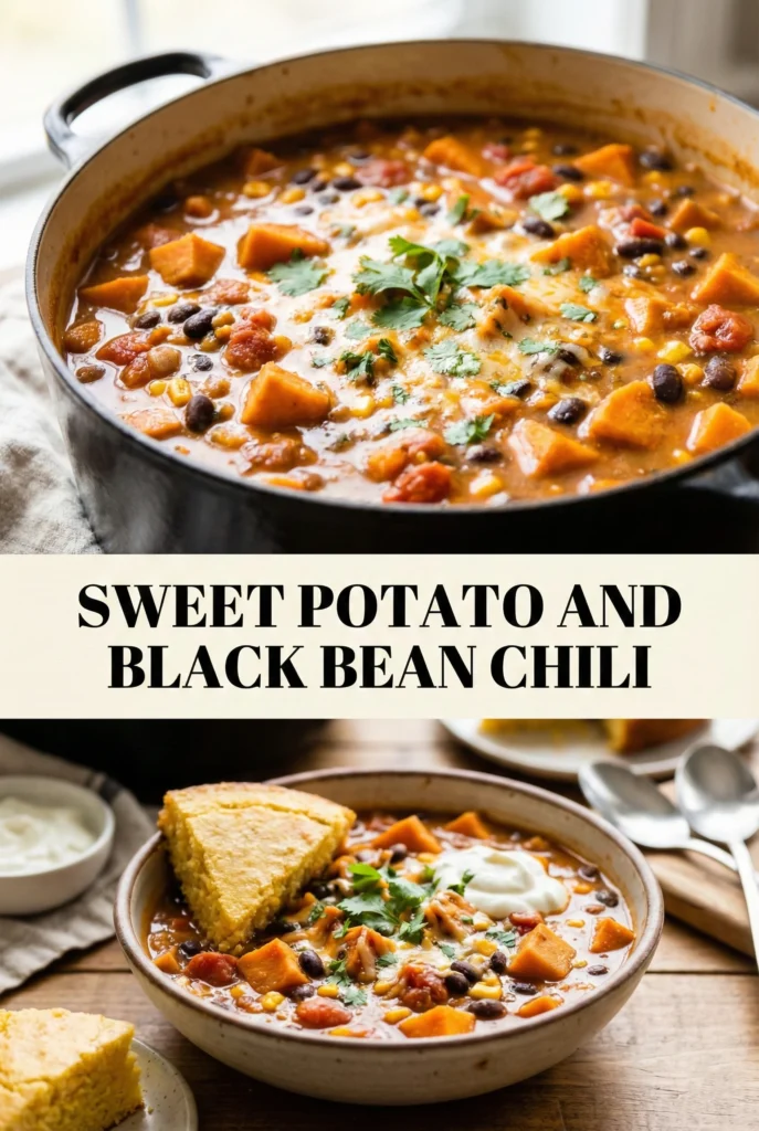 Sweet Potato and Black Bean Chili