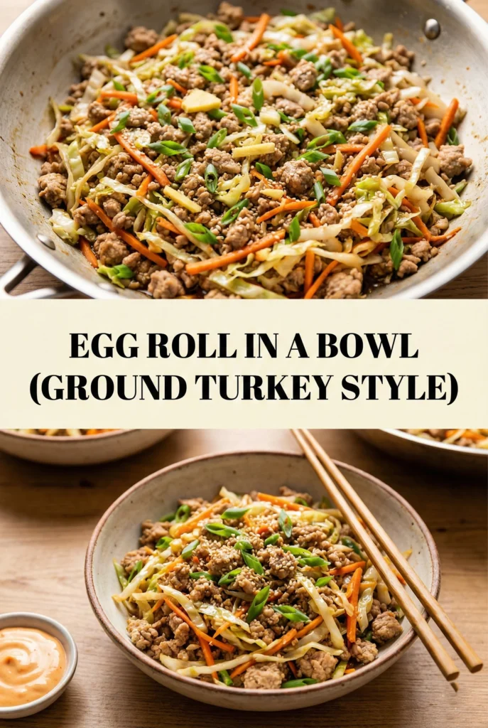 Egg Roll in a Bowl (Ground Turkey Style)
