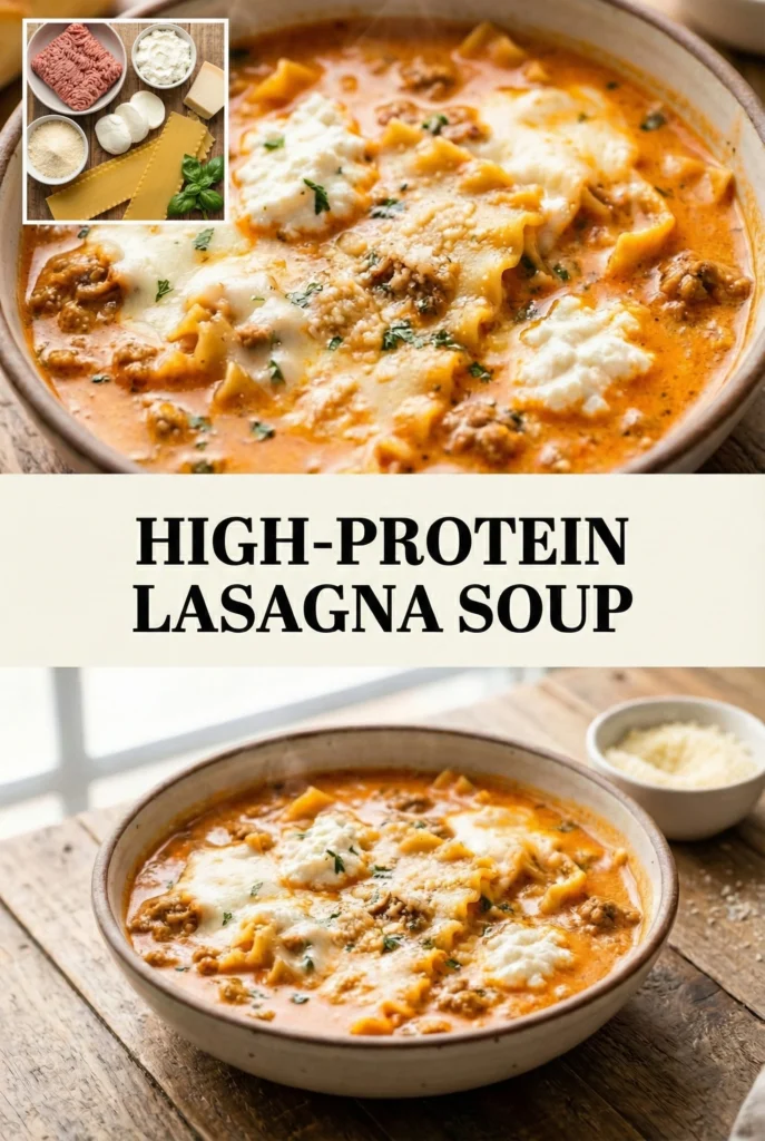High-Protein Lasagna Soup