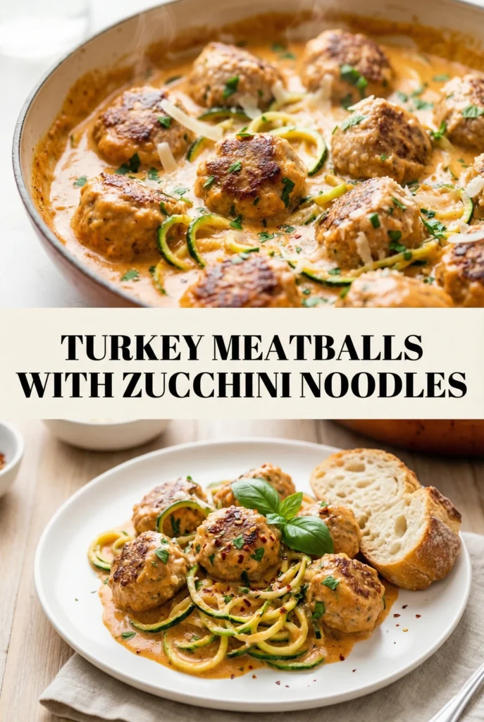 Turkey Meatballs with Zucchini Noodles