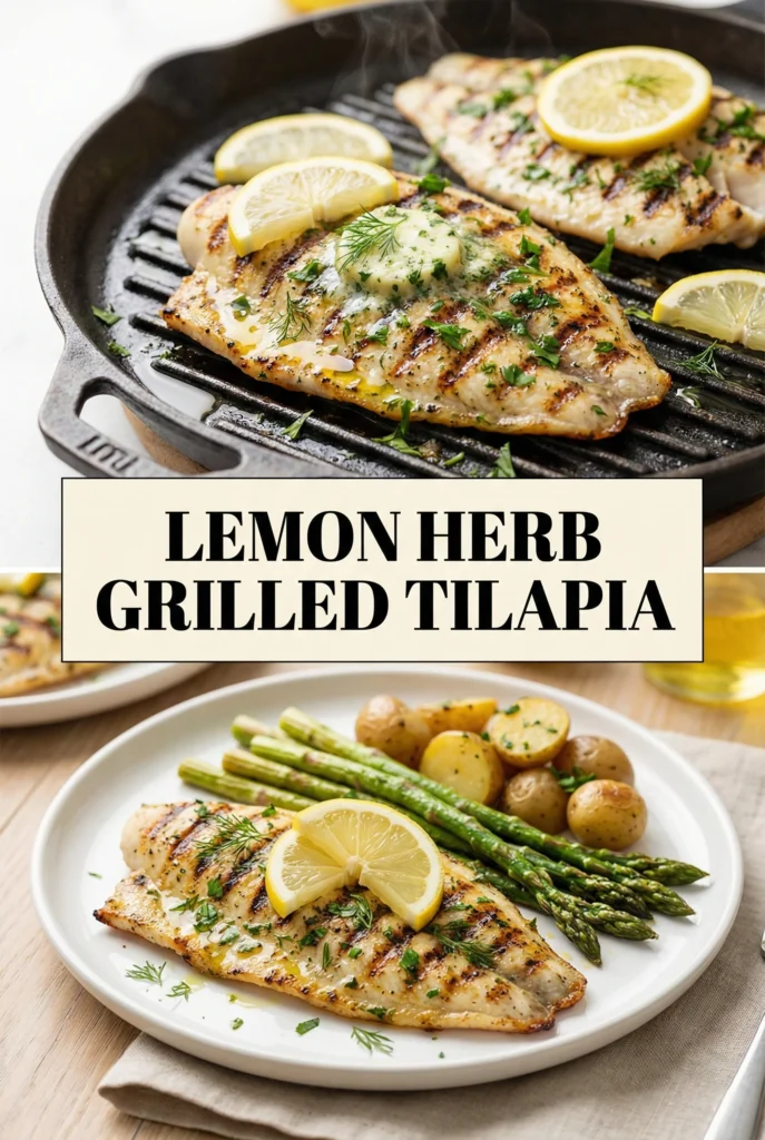 Lemon Herb Grilled Tilapia