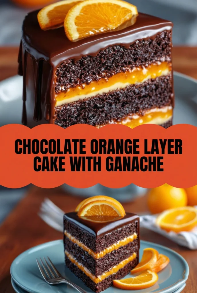 Ultra-Moist Chocolate Orange Layer Cake with Silk Chocolate Ganache