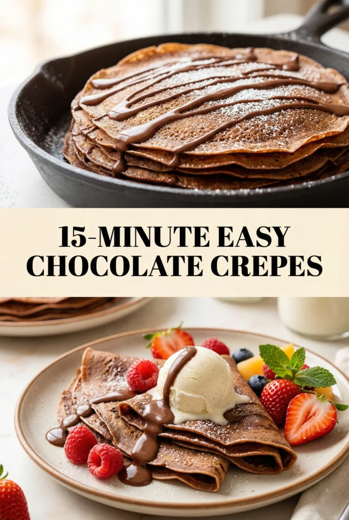 15-Minute Easy Chocolate Crepes
