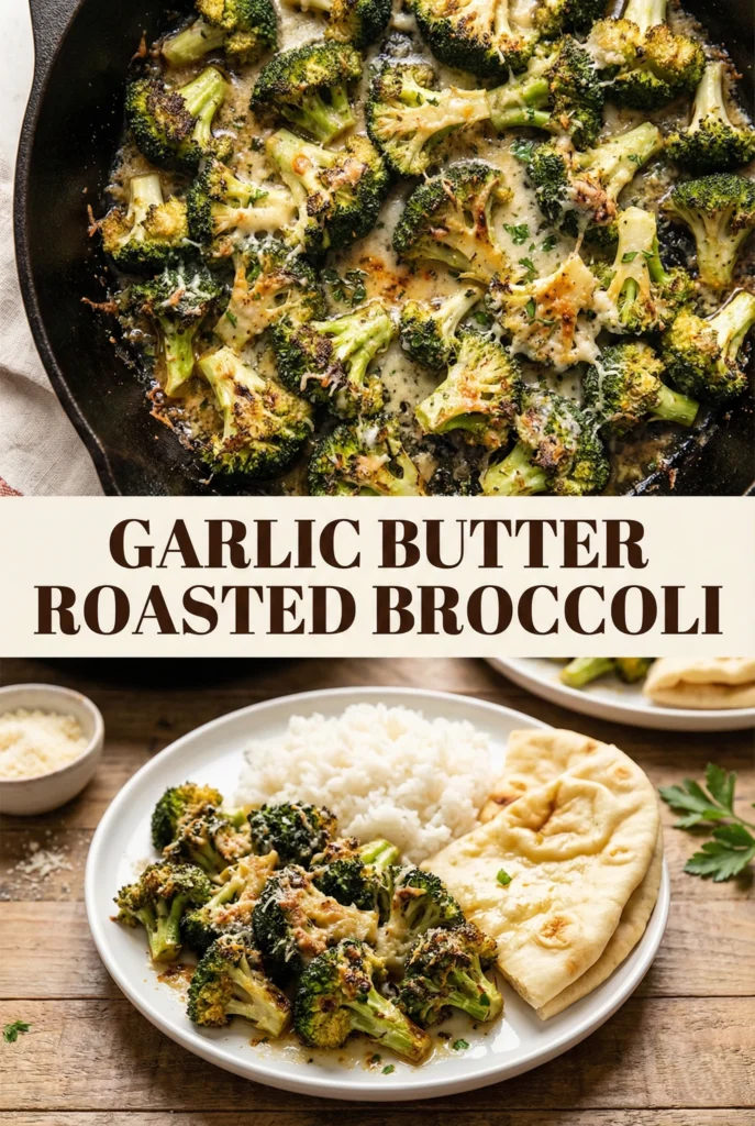 Garlic Butter Roasted Broccoli