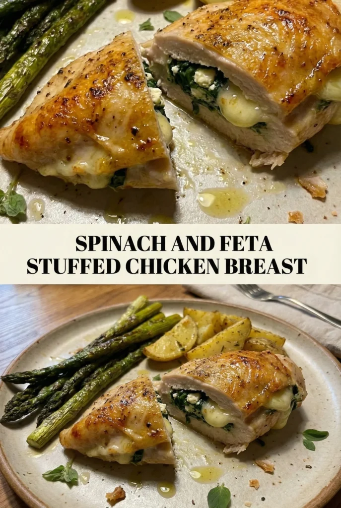 Spinach and Feta Stuffed Chicken Breast