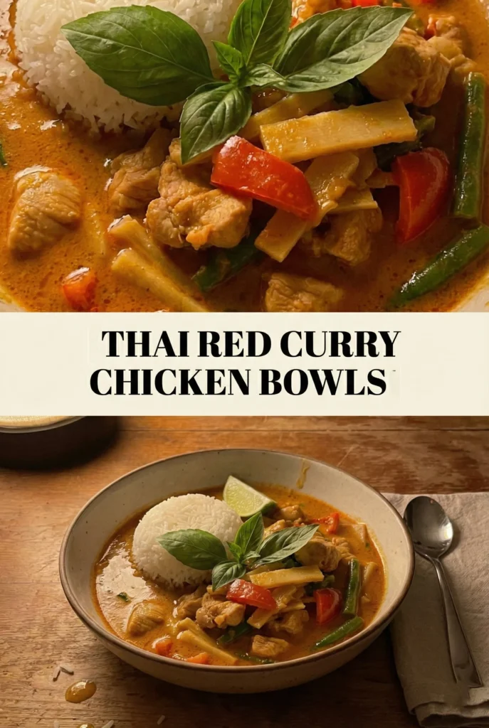 Thai Red Curry Chicken Bowls
