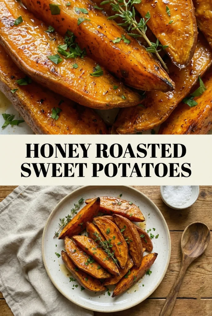 Honey Roasted Sweet Potatoes