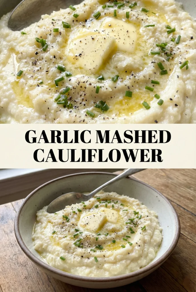 Garlic Mashed Cauliflower