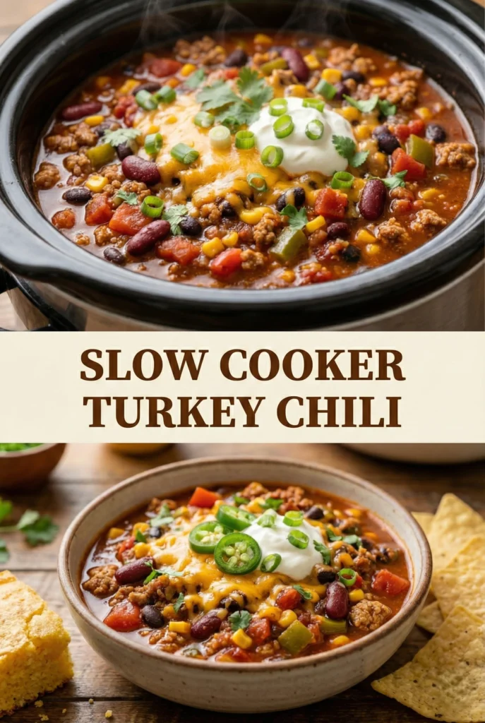 Slow Cooker Turkey Chili