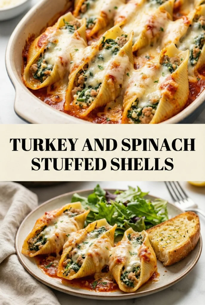 Turkey and Spinach Stuffed Shells