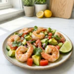Healthy Avocado Salsa Shrimp Salad