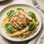 Healthy Garlic Parmesan Chicken Pasta
